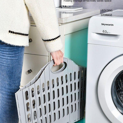 Fold the dirty clothes basket-large blue.
