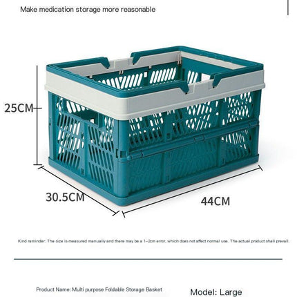 Folding picnic basket-Brown with Beige.