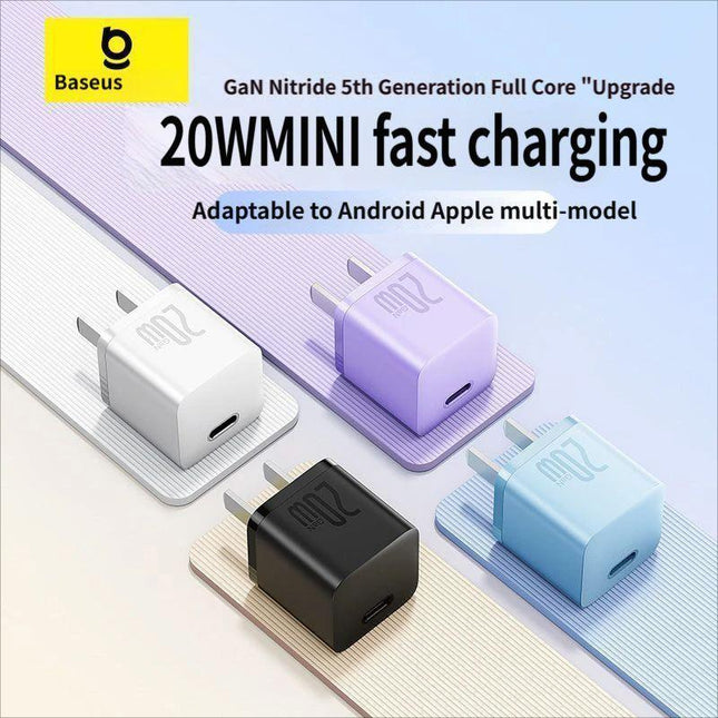 GaN5 Fast charging charger mini 1C 20W-Blue.
