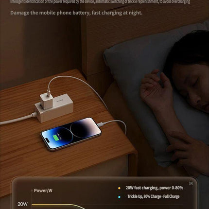 GaN5 Fast charging charger mini 1C 20W-Blue.