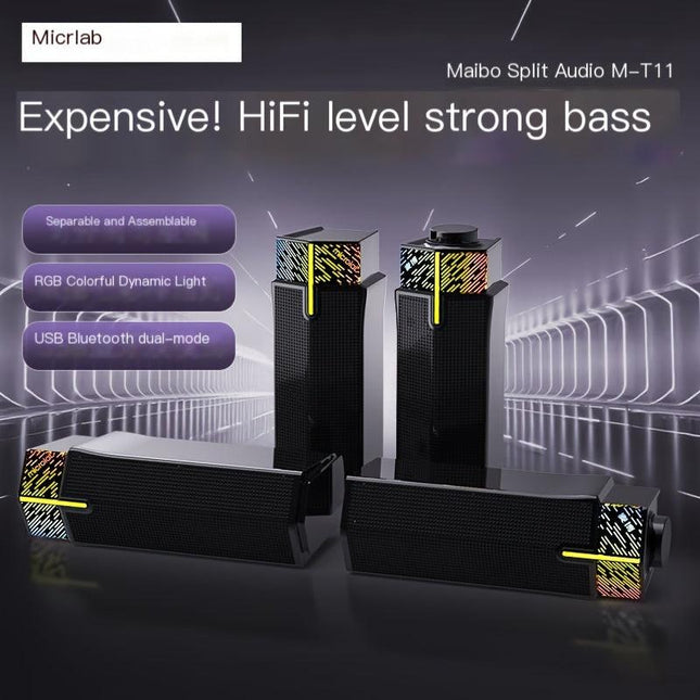 M-T11 Bluetooth wired speaker-Black.
