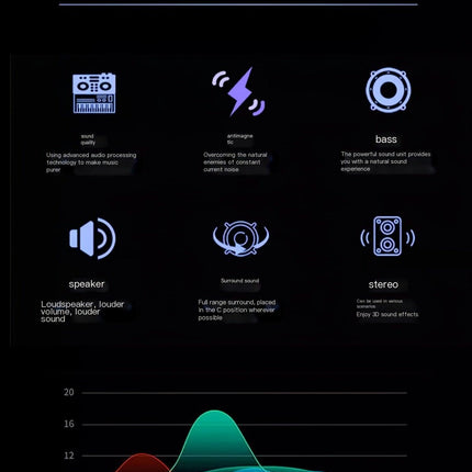 M-T11 Bluetooth wired speaker-Black.
