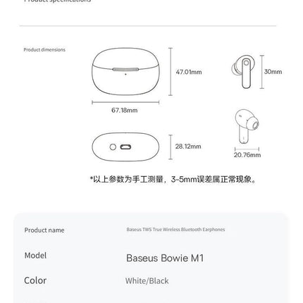 M1 Bluetooth headset-Black.