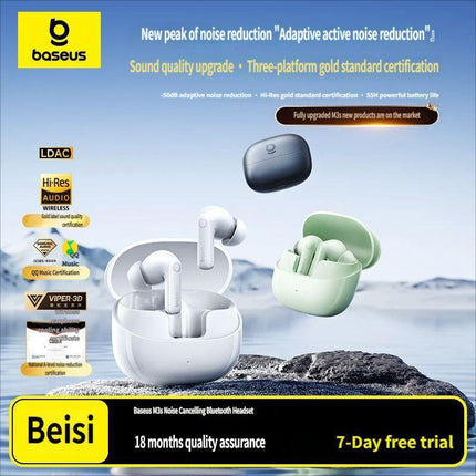 M3s Bluetooth headset-White.