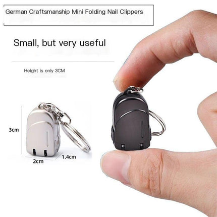So he carried folding nail clippers-Champagne Gold Small Backpack.