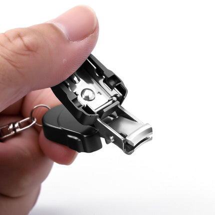 So he carried folding nail clippers-Silver Mini cat.
