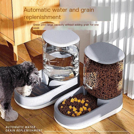 Pet automatic feeder-Pink Water Dispenser.