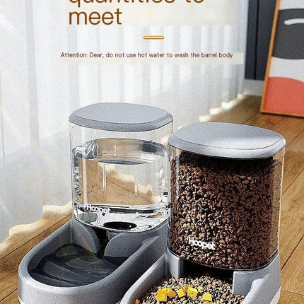 Pet automatic feeder-Pink Water Dispenser.