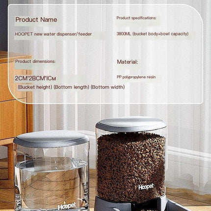 Pet automatic feeder-Pink Water Dispenser.