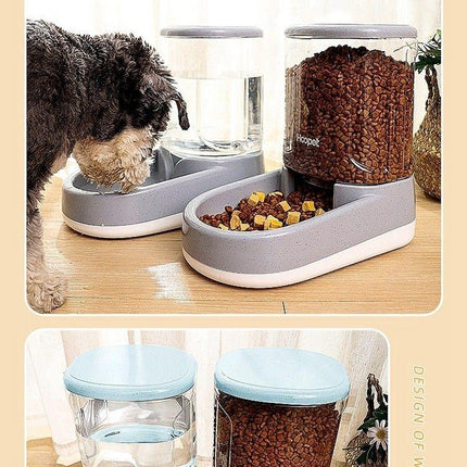 Pet automatic feeder-Pink Water Dispenser.