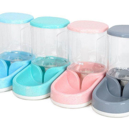 Pet automatic feeder-Pink Water Dispenser.