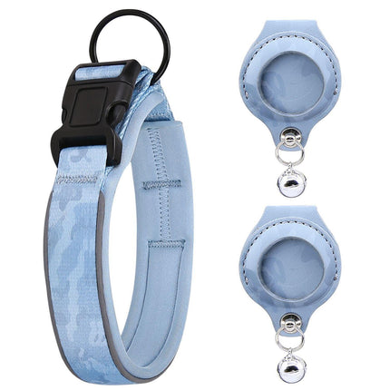 Pet positioning collar-Camo Blue 1Pair2-S-without locator.