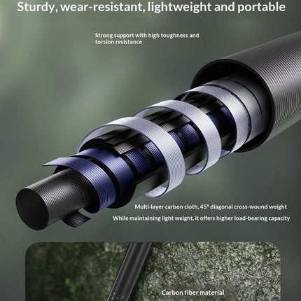CarbonFiberTelescopicPole-ForHeightsUnder170cm.