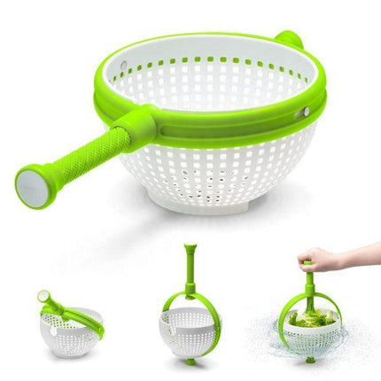 Rotating draining basket-Green.