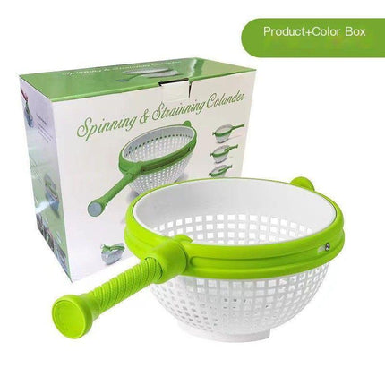 Rotating draining basket-Green.