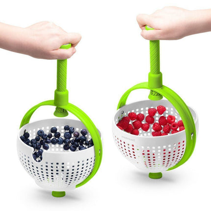 Rotating draining basket-Green.