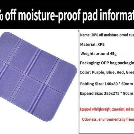 Folding picnic mat-Blue.