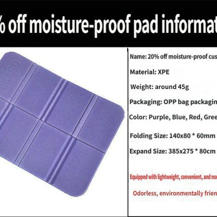 Folding picnic mat-Green.