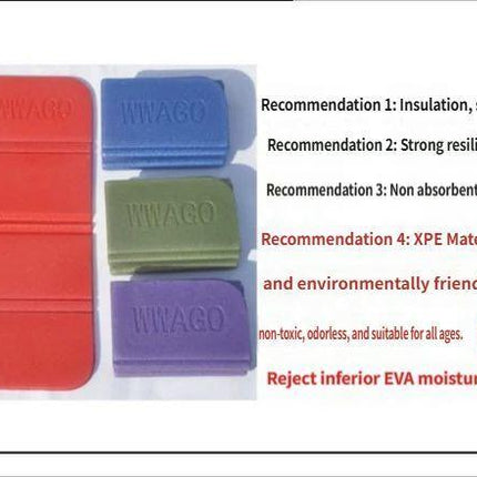 Folding picnic mat-Red.