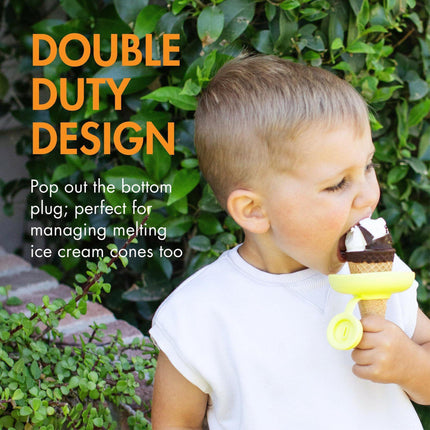 Silicone Popsicle stand-Yellow.