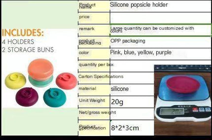 Silicone Popsicle stand-Yellow.