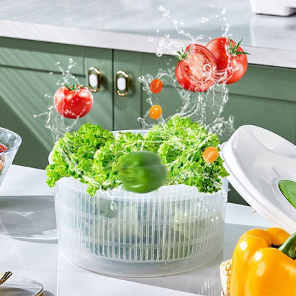 Vegetable washing basket-Green 2in1 with Julienne and Slicing Function.