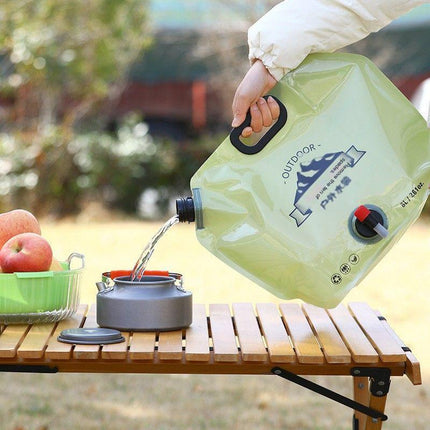 Outdoor portable folding water storage bag-3L transparent.