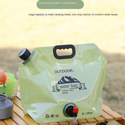 Outdoor portable folding water storage bag-3L transparent.