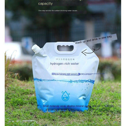 Outdoor portable folding water storage bag-3L transparent.
