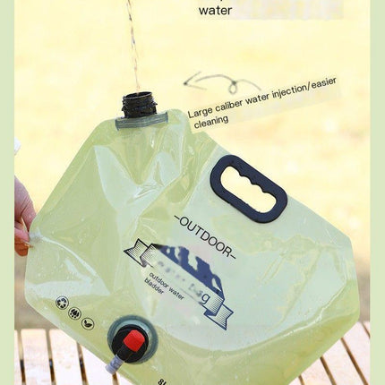 Outdoor portable folding water storage bag-3L transparent.