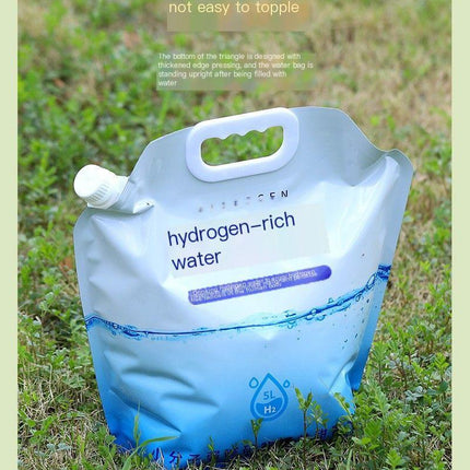 Outdoor portable folding water storage bag-3L transparent.