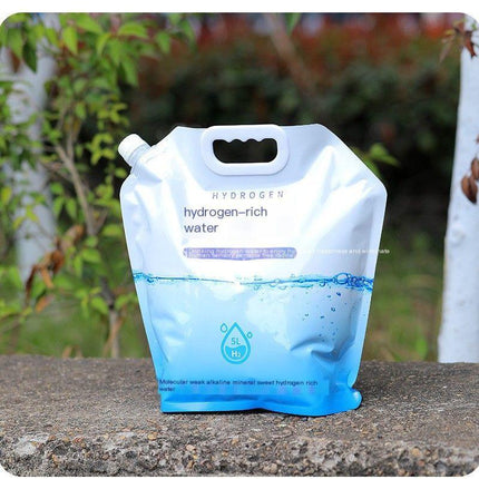 Outdoor portable folding water storage bag-3L transparent.