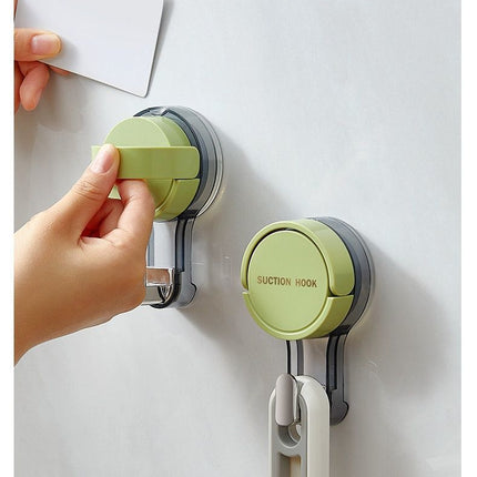 white Suction cup hook.