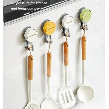 white Suction cup hook.