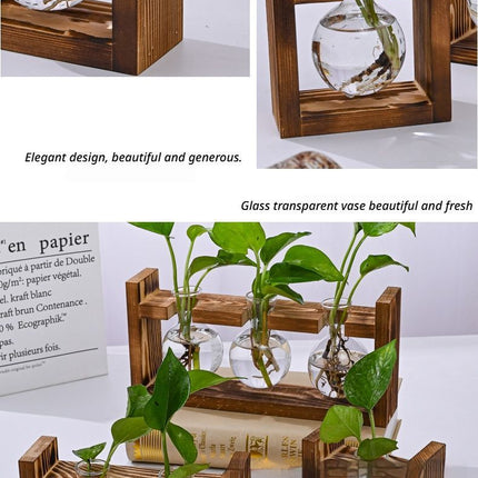 HydroponicSnap-OnWoodenStand-Heart-ShapedDoubleBottle.