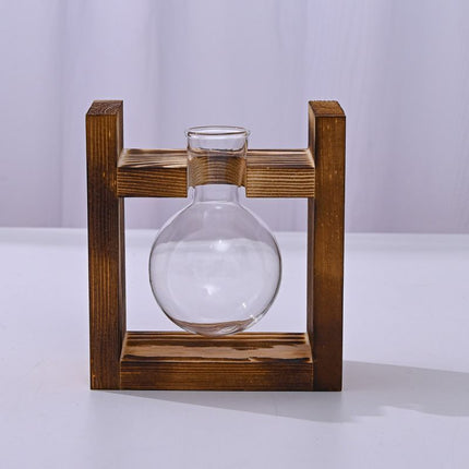 HydroponicWoodenFramewithSnap-On-SphericalSingleBottle.