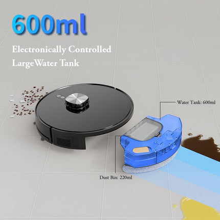 3 IN 1 Robot Vaccum Cleaner with Mop LDS Slam Navigation APP control Voice Control Automatic cleaning.