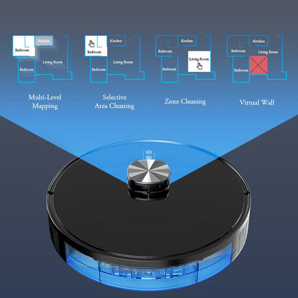 3 IN 1 Robot Vaccum Cleaner with Mop LDS Slam Navigation APP control Voice Control Automatic cleaning.
