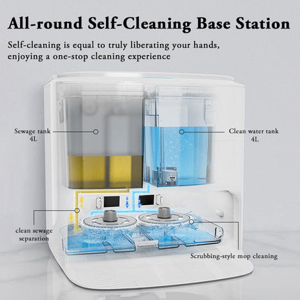 Room Cleaner Robot Auto Cleaning 4000Pa Household Floor Carpet Sweep Cleaningrobot Auto-drying Aspiradora Robot Inteligente.