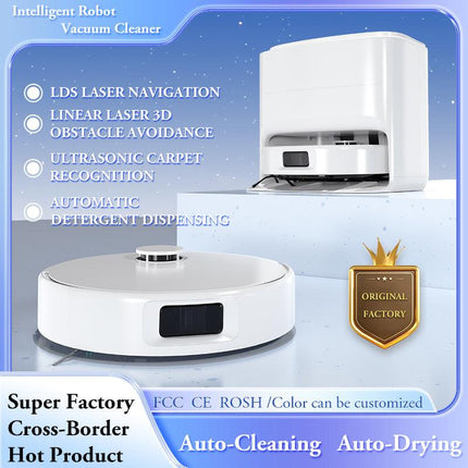 Room Cleaner Robot Auto Cleaning 4000Pa Household Floor Carpet Sweep Cleaningrobot Auto-drying Aspiradora Robot Inteligente.