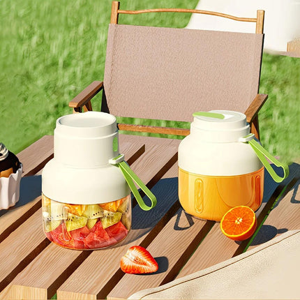 Portable multifunctional large-capacity tumbler, featuring powerful performance for juicing, baby food, and ice crushing. Perfect for home, outdoor, and fitness use, offering fresh and healthy beverages anytime, anywhere.green.