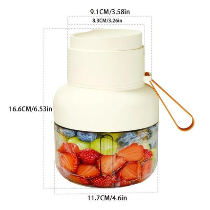 Portable multifunctional large-capacity tumbler, featuring powerful performance for juicing, baby food, and ice crushing. Perfect for home, outdoor, and fitness use, offering fresh and healthy beverages anytime, anywhere.BLUE.