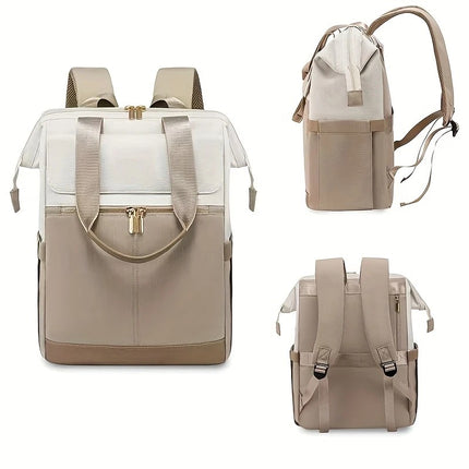 BLACK Korean-style Fashion Compact Backpack, Multi-functional & Large Capacity, Lightweight & Easy to Carry, Fits Daily Commute, Lunch Outings, and Short Trips..