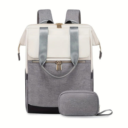 BLACK Korean-style Fashion Compact Backpack, Multi-functional & Large Capacity, Lightweight & Easy to Carry, Fits Daily Commute, Lunch Outings, and Short Trips..