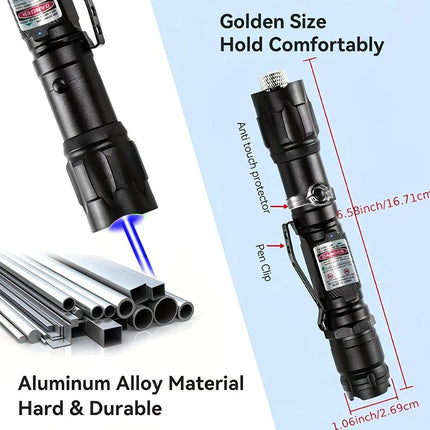 1 piece Green High-Power Green Laser Pointer, Laser Pointer for Indoor Meetings, Tactical Laser Flashlight for Outdoor Camping and Hiking.