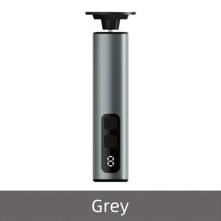 Grey Electric Foot File: 3-Speed Adjustable Nano-Level Filing, Type-C Fast Charge, Long Battery Life, Washable & Replaceable Heads, At-Home & Travel Foot Renewal Care.