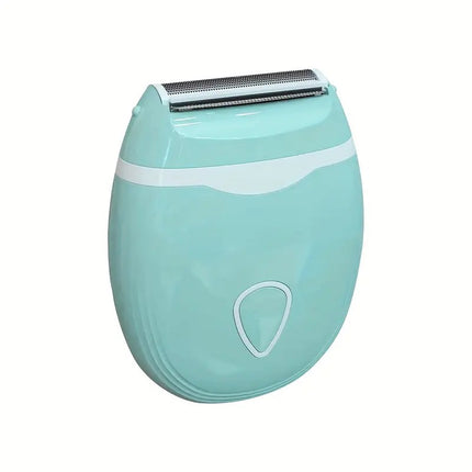 GREEN  Women's Electric Hair Remover, Portable Shaver, suitable for bikini line, legs, and underarms, with detachable blade head..
