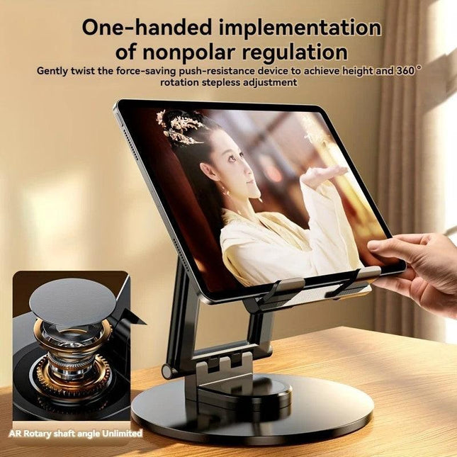 All-round Rotation, Rock-solid on Desktop —— Free Height Adjustment, One Stand for All Scenarios.