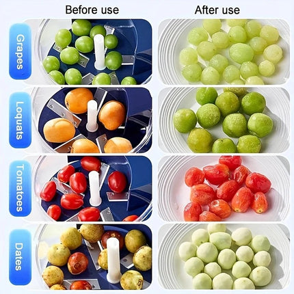 Electric Fruit Peeler  Automatic Peeling Machine for Grapes, Cherry Tomatoes, and Garlic  Multifunctional Kitchen Tool.