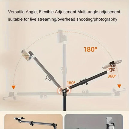 **Multi-Angle Flexible Shooting Stand: Your All-in-One Portable Assistant for Stable HD Live Streaming and Content Creation**.
